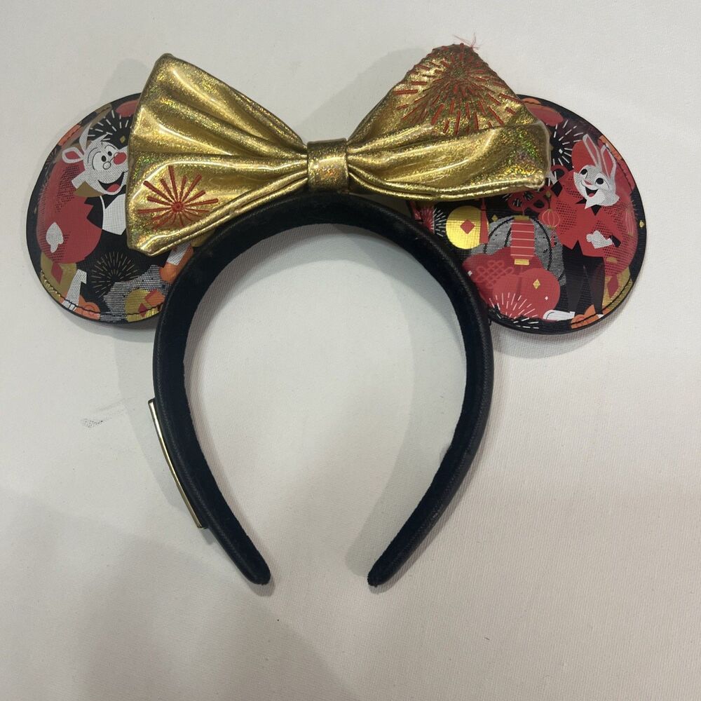 Disney Parks Loungefly Lunar New Year‎ 2023 Rabbit Minnie Mouse Ears Headband